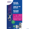 Smycz na identyfikator z recyklingowanego PET, 10 szt.; 15 x 440 mm; fioletowe smycze, Avery 4842P